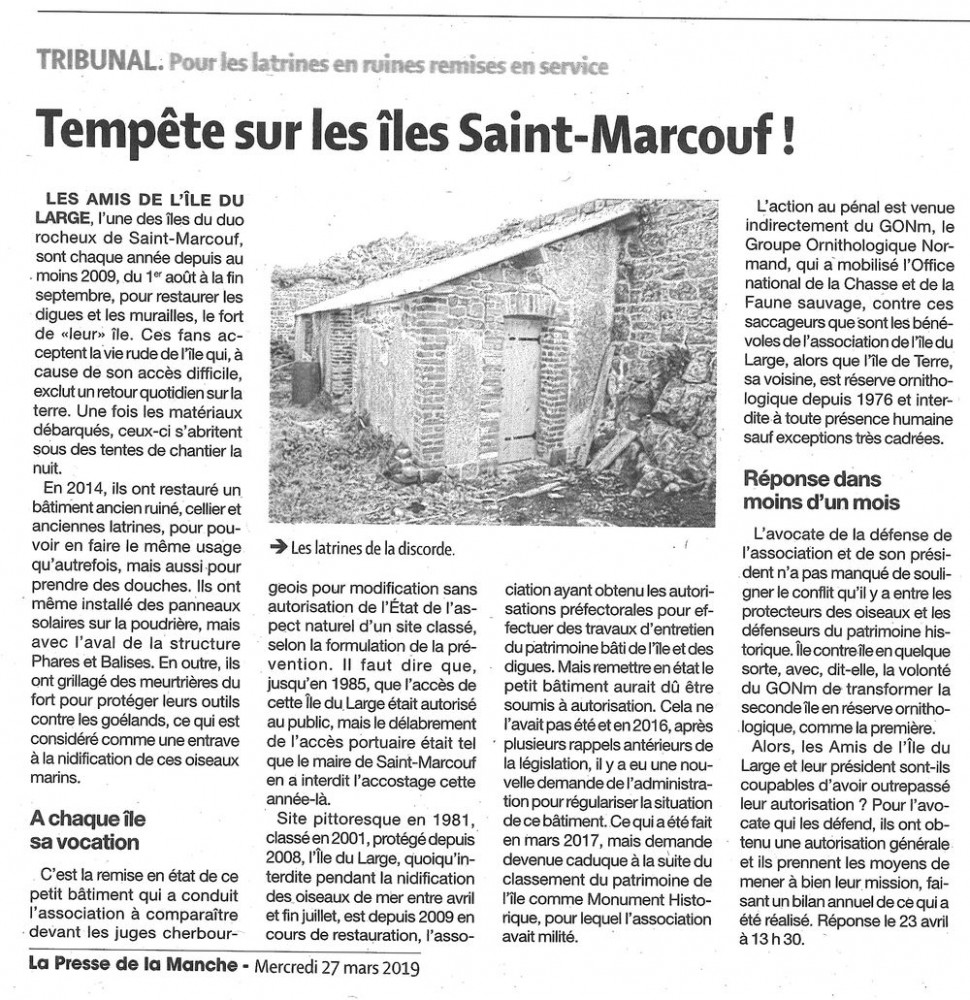 Presse de la Manche 27/03/2019