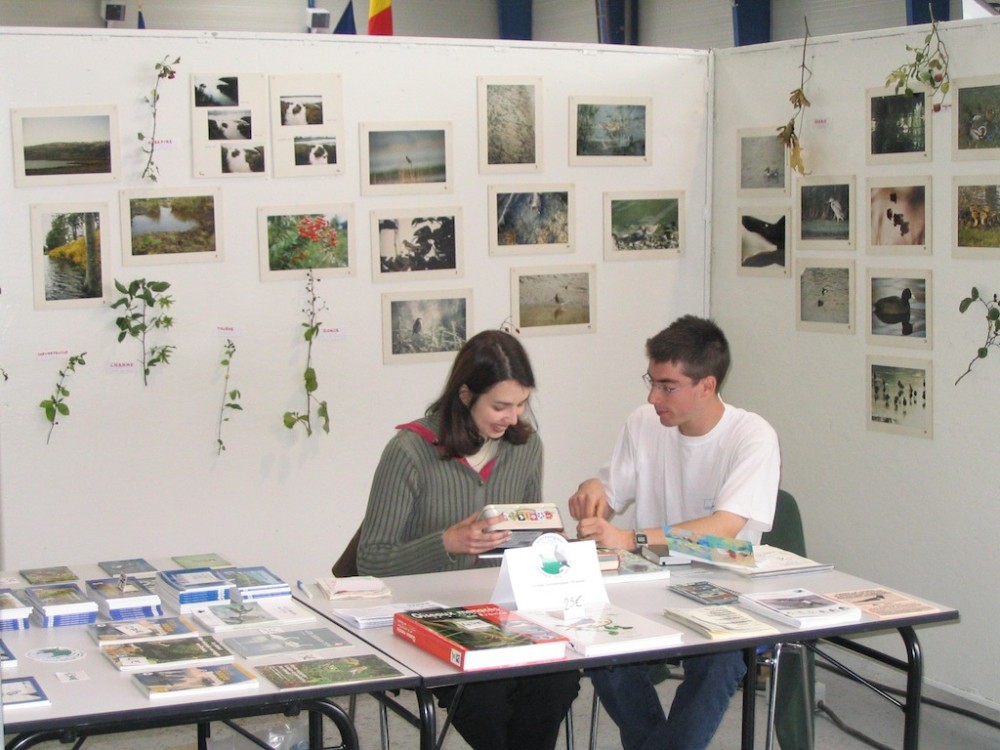 Vire, forum des associations (3 octobre 2004)<br />Nathalie et Christophe