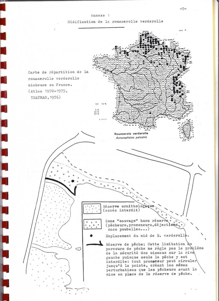 La vedette de l'année, un nid de rousserolle verderolle et l'argumentaire qui en découle : pas de pêche mais promenade autorisée...