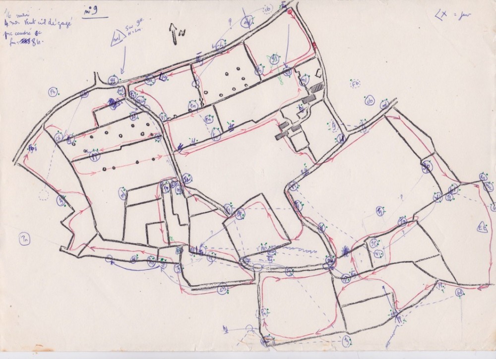 test 1.jpeg (201.21 Kio) Vu 14974 fois plan du relevé 16 mai 1973 à Barenton sur un quadrat de 20 ha.