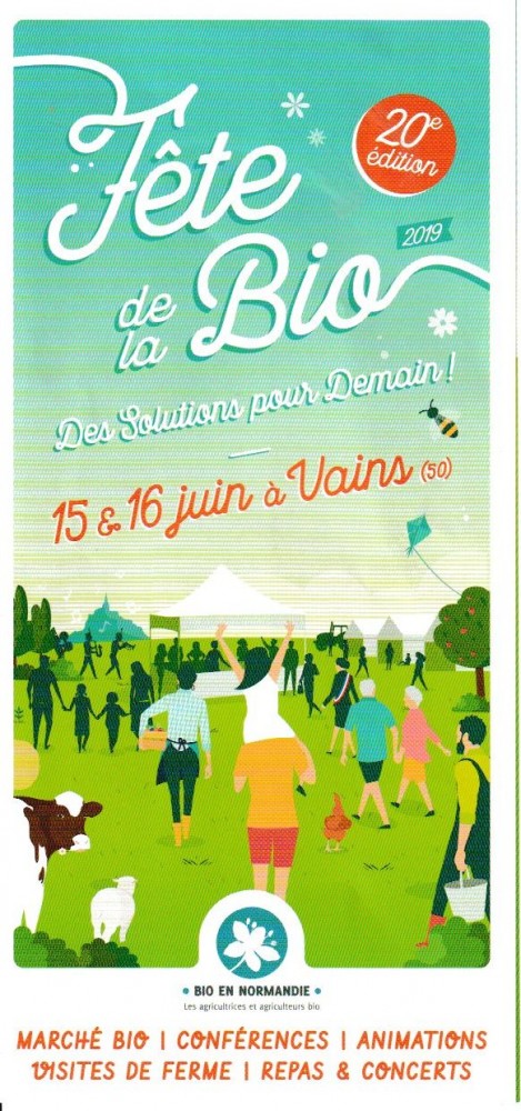 Affiche de la fête de la Bio 2019