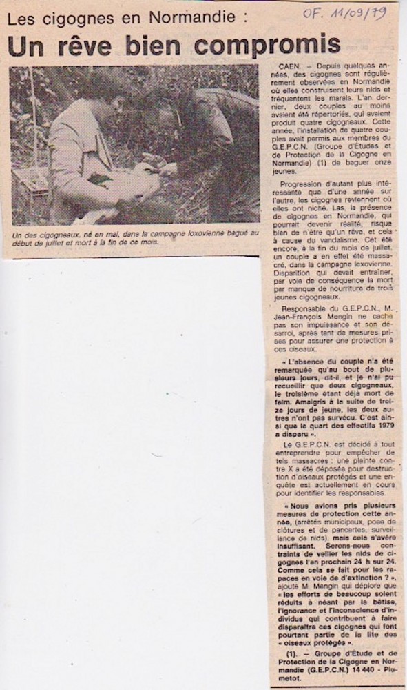 Ouest-France, 11 septembre (? erreur possible) 1979. Encore un couple abattu dans la région de Lisieux.