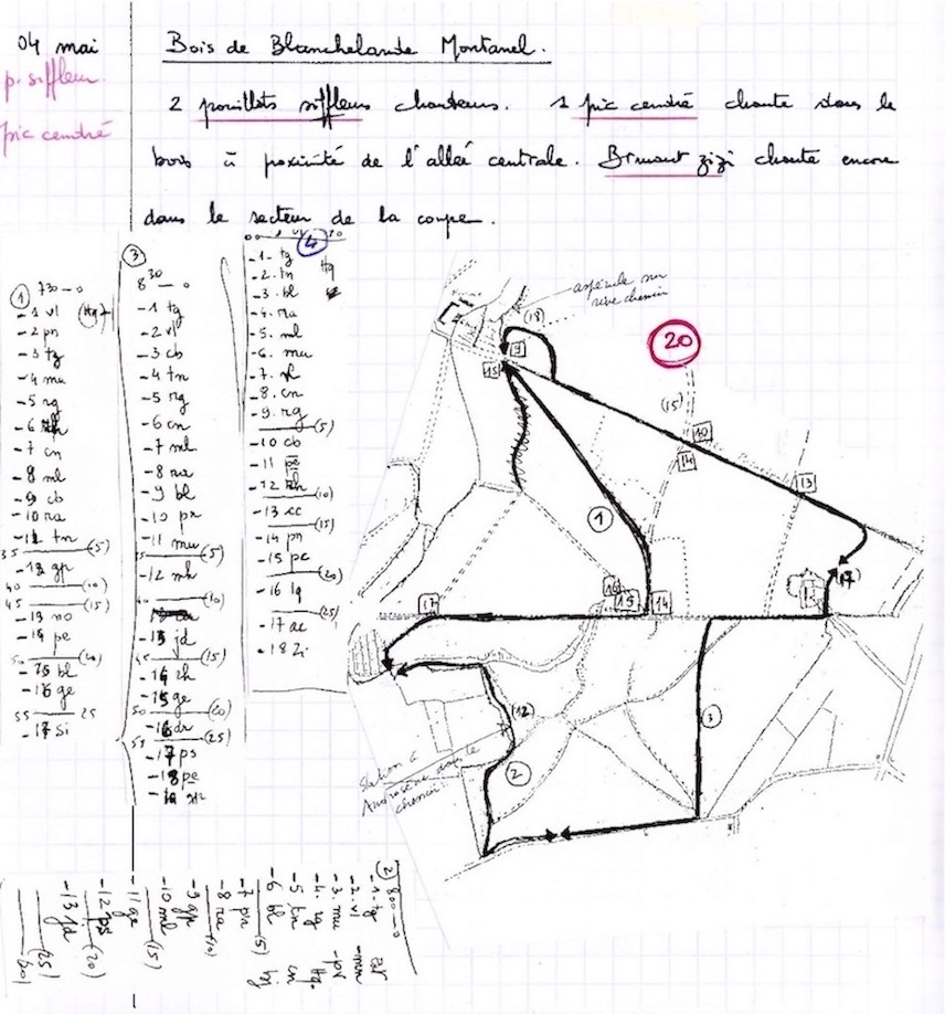 Notes du 4 mai 1999. Cahier n°16 page 36. Jean Collette.