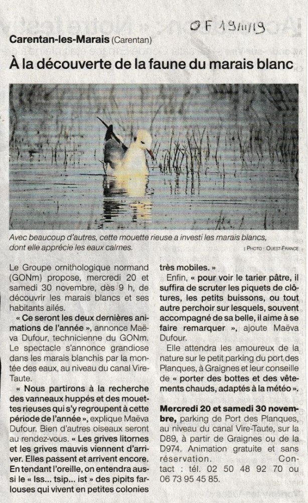 Graignes50OF19_11_2019.jpg (258.28 Kio) Vu 8674 fois Ouest-France, rubrique locale, 19_11_2019