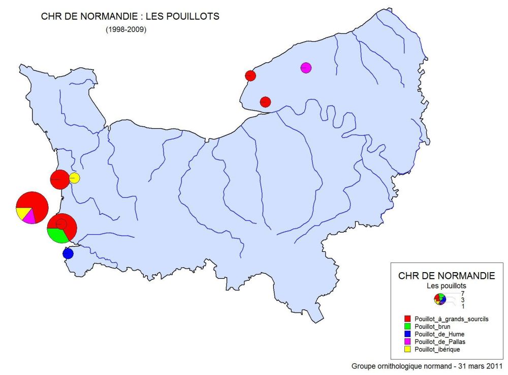 CHR de Normandie : les pouillots (1998-2009)