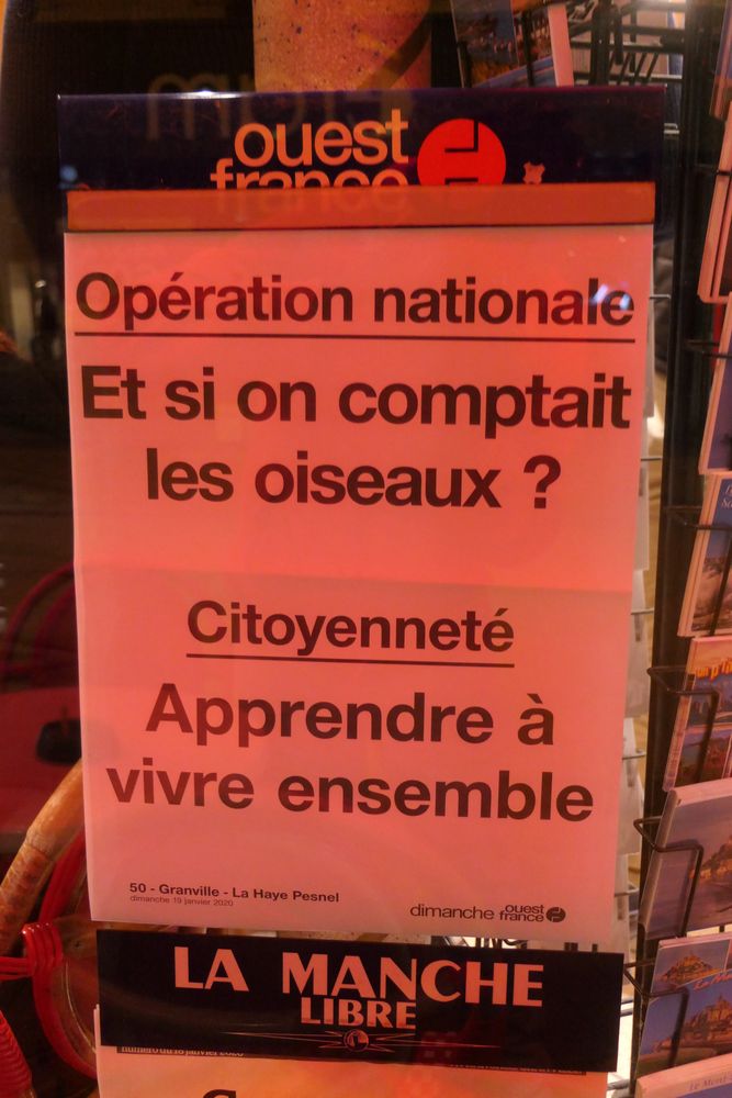 Affichette Ouest-France : Le GONm promoteur du vivre ensemble?