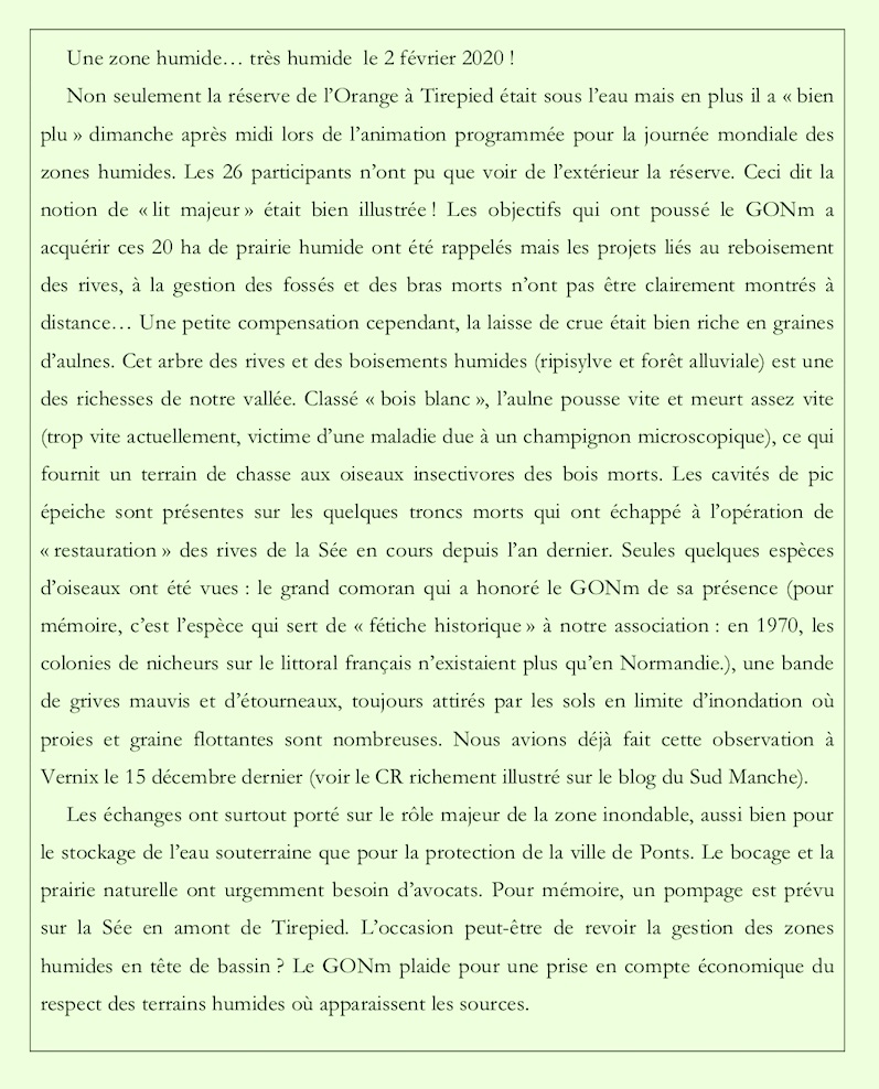 Résumé fourni à la presse; qui servira aussi pour le blog Sud Manche tenu par Thierry Grandguillot