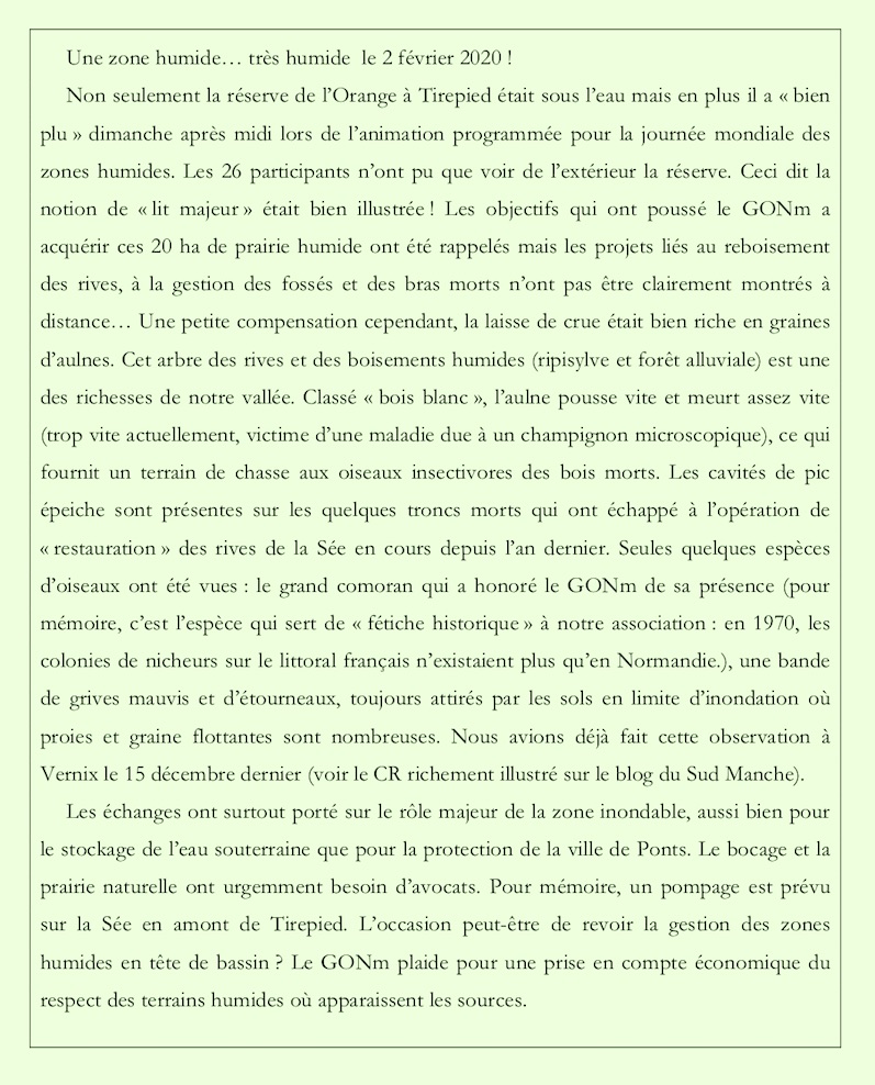 Résumé fourni à la presse; qui servira aussi pour le blog Sud Manche tenu par Thierry Grandguillot