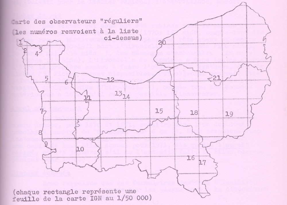 Numériser.jpeg (239.91 Kio) Vu 14538 fois Braillon, B. (1971) - Liste des membres du Groupe Ornithologique Régional. Le Cormoran, 1 (5) :182-185.<br />La carte figure page 185.