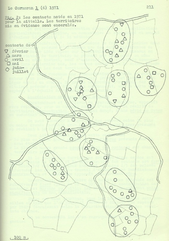 sittelle.jpeg (238.33 Kio) Vu 14536 fois Fromage J-L., J-M., P., F., E. et D. (1971)- Dénombrement des oiseaux nicheurs en région de bocage du Pays d'Auge (1968-1971). Le Cormoran, 1 (6) : 206-218.