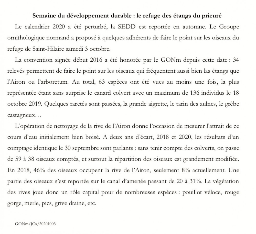 20201003 - St Hilaire SEDD.jpg (259.39 Kio) Vu 7983 fois Un texte est d'abord envoyé à la presse locale. Les 3 journaux étaient présents au RV