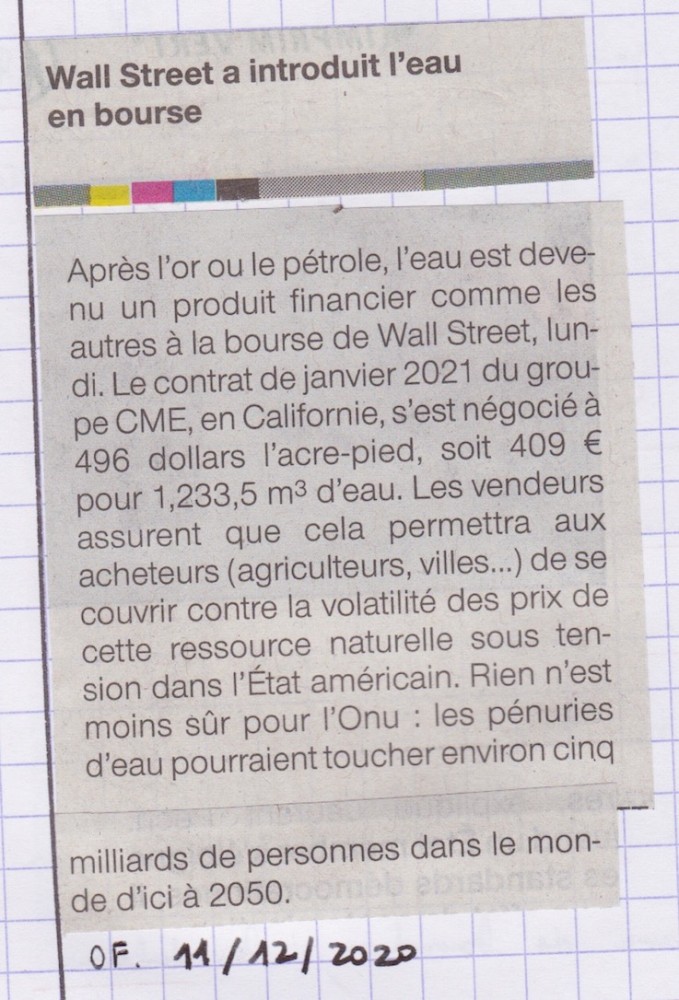 Ouest-France, édition du 11 décembre 2020