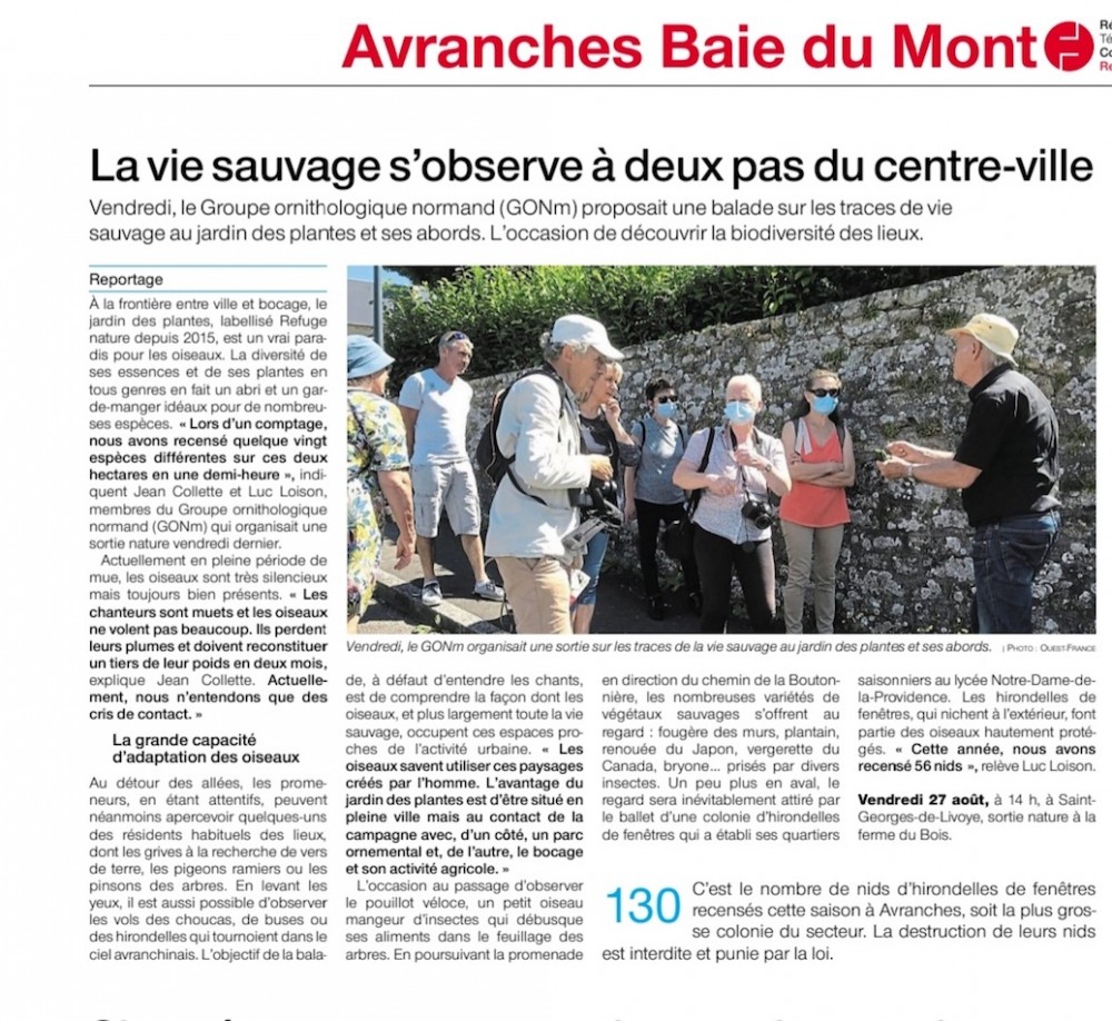 Screenshot_20210818-150715_Ouest-France - Le journal.jpg (400.53 Kio) Vu 13847 fois Ouest-France, édition du 18 août 2021 Avranches