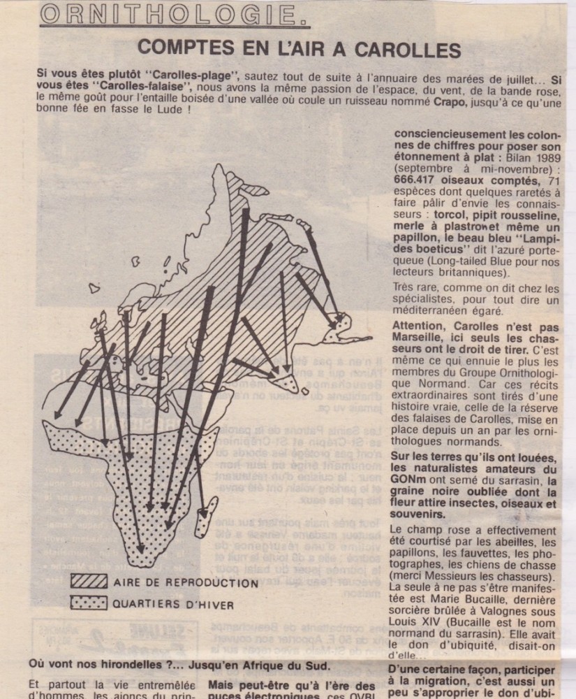 La Gazette de la Manche, édition du 23 février 1990