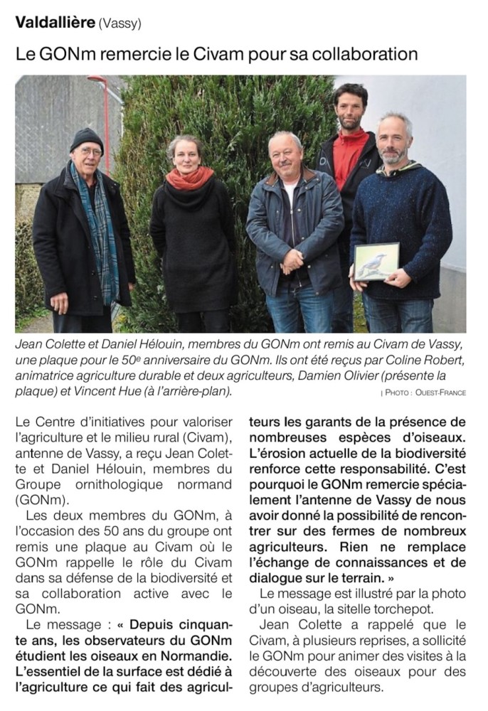 article Ouest-France