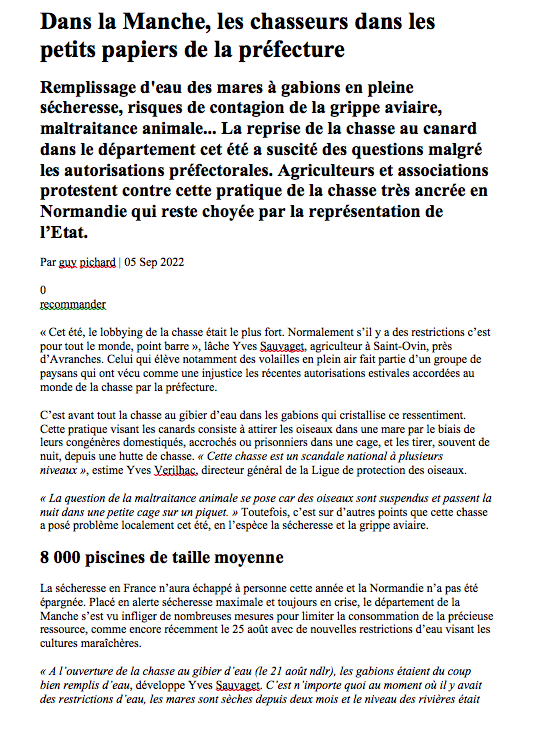 page 1 de l"'article du Poulpe