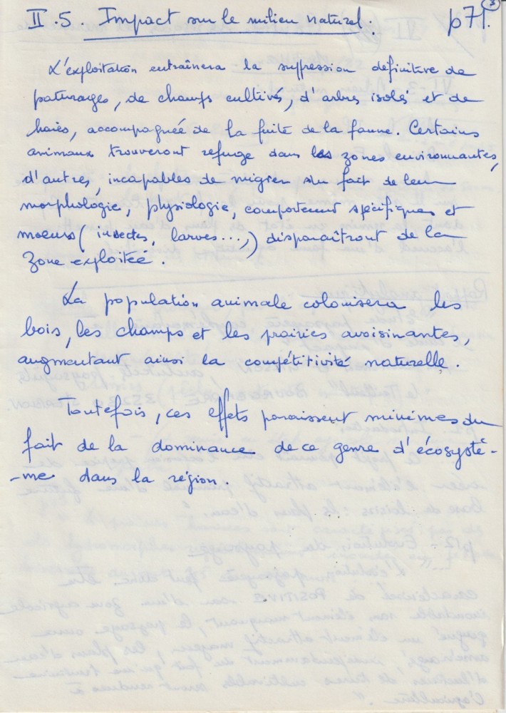 notes page 3, au paradis de la dominance de &quot;ce genre d'écosystème&quot; dans la région...