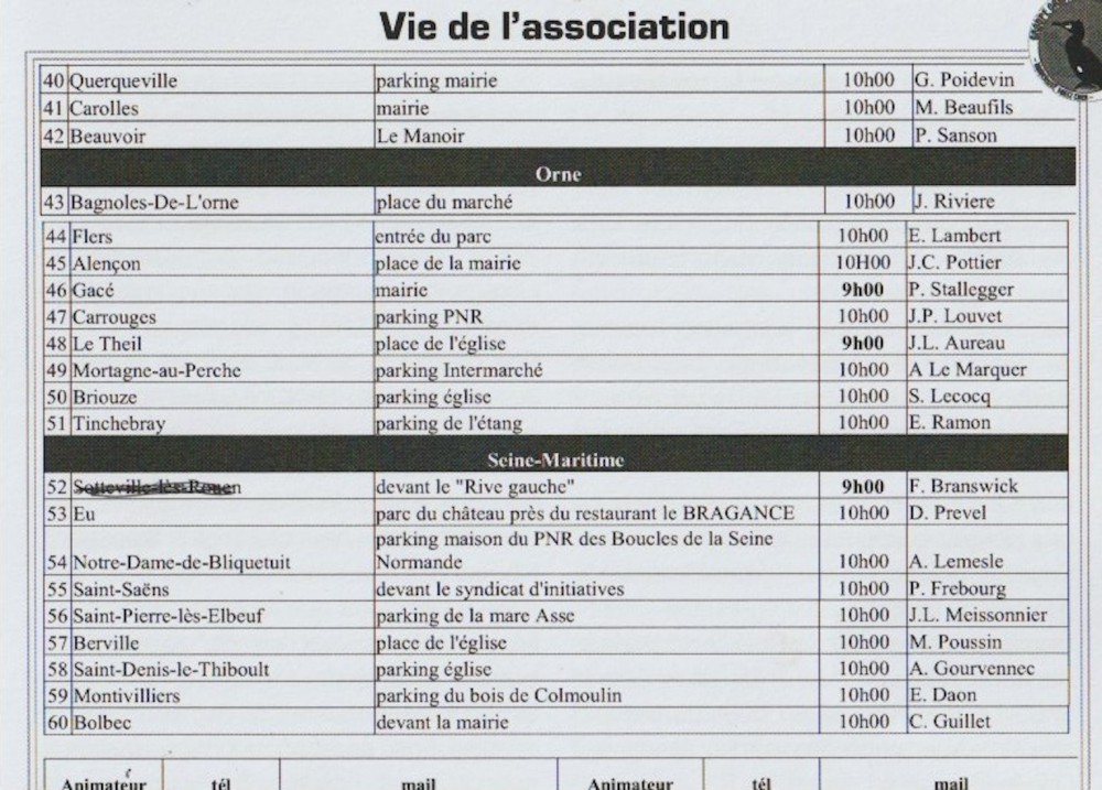 suite et fin liste