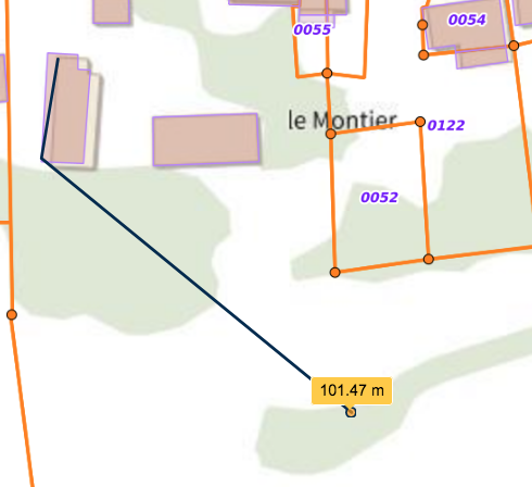 trajet minimum de transport de l'oeuf depuis le nid