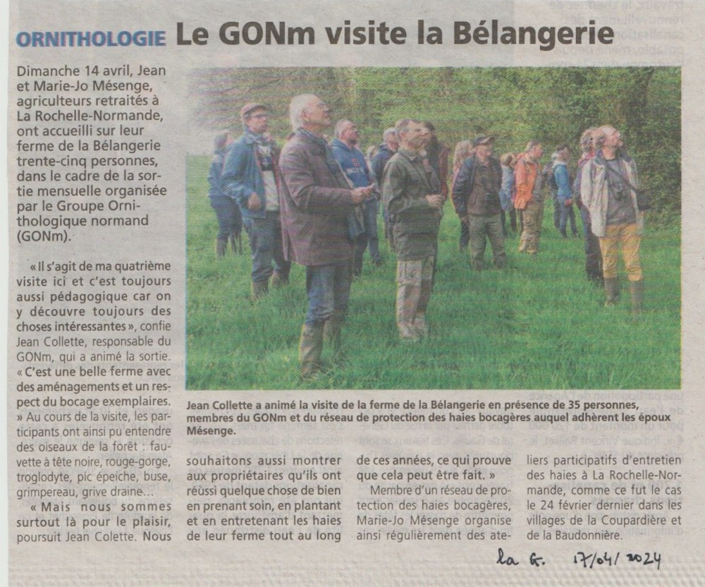 La Gazette de la Manche, 17 avril 2024