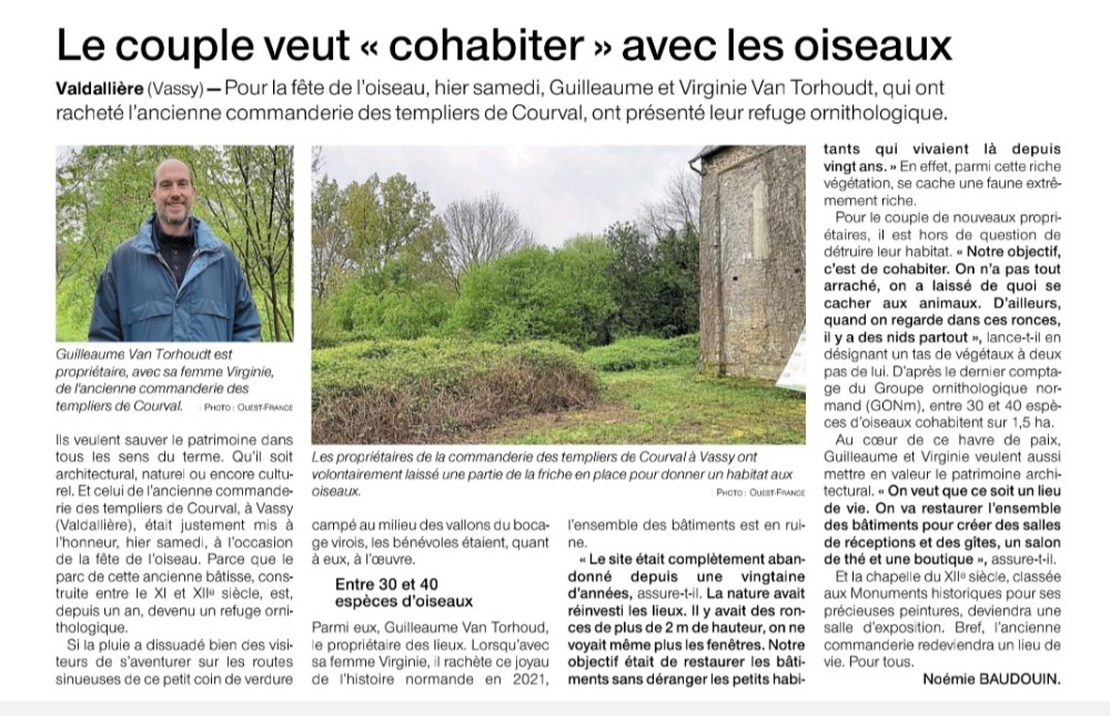 Ouest-France, édition du 28 avril 2024, Vassy/Valdallière