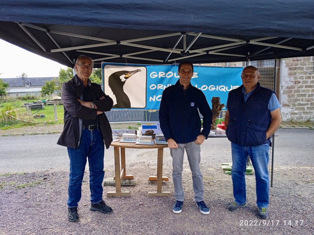 St Jean-le-Blanc, 17 septembre 2022. Philippe à droite, Cyrille Coquelin au centre.