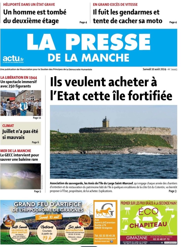 Presse de la Manche, la une