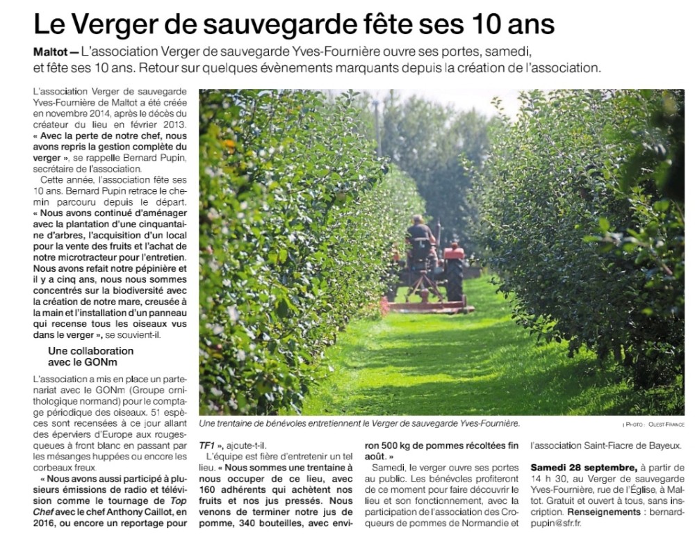 Maltot_20240925-OF.jpg (410.16 Kio) Vu 22436 fois Ouest-France Caen Vire 20240925