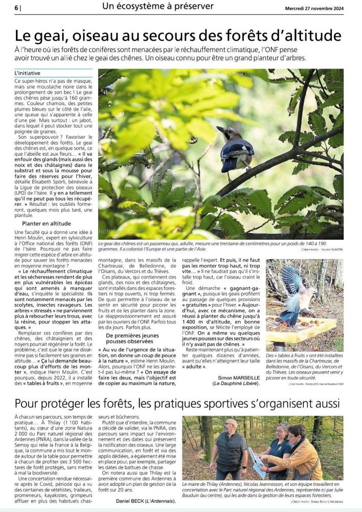 Geai_20241127_Ouest-France - Le journal.jpg (467.38 Kio) Vu 13211 fois Ouest-France 20241127