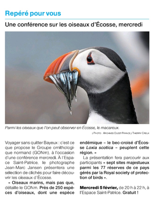 Ouest-France Bayeux 2025_02_04