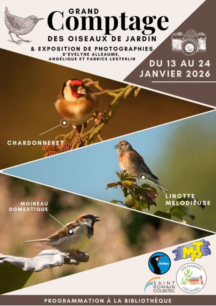 Affiche parue sur page Facebook de la bibliothèque de la commune.