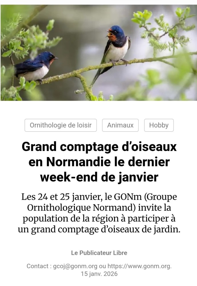 Le Publicateur libre 20260115