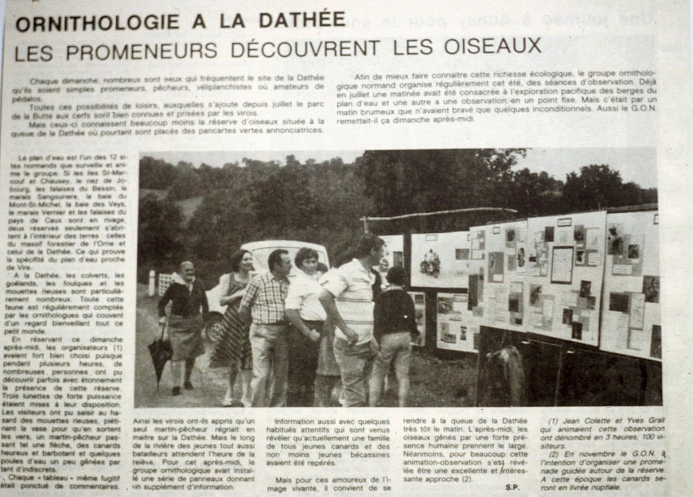 Profiter du temps libre dominical? Il est probable que la même expérience au temps des téléphones portables n'aurait plus le même "succès"!