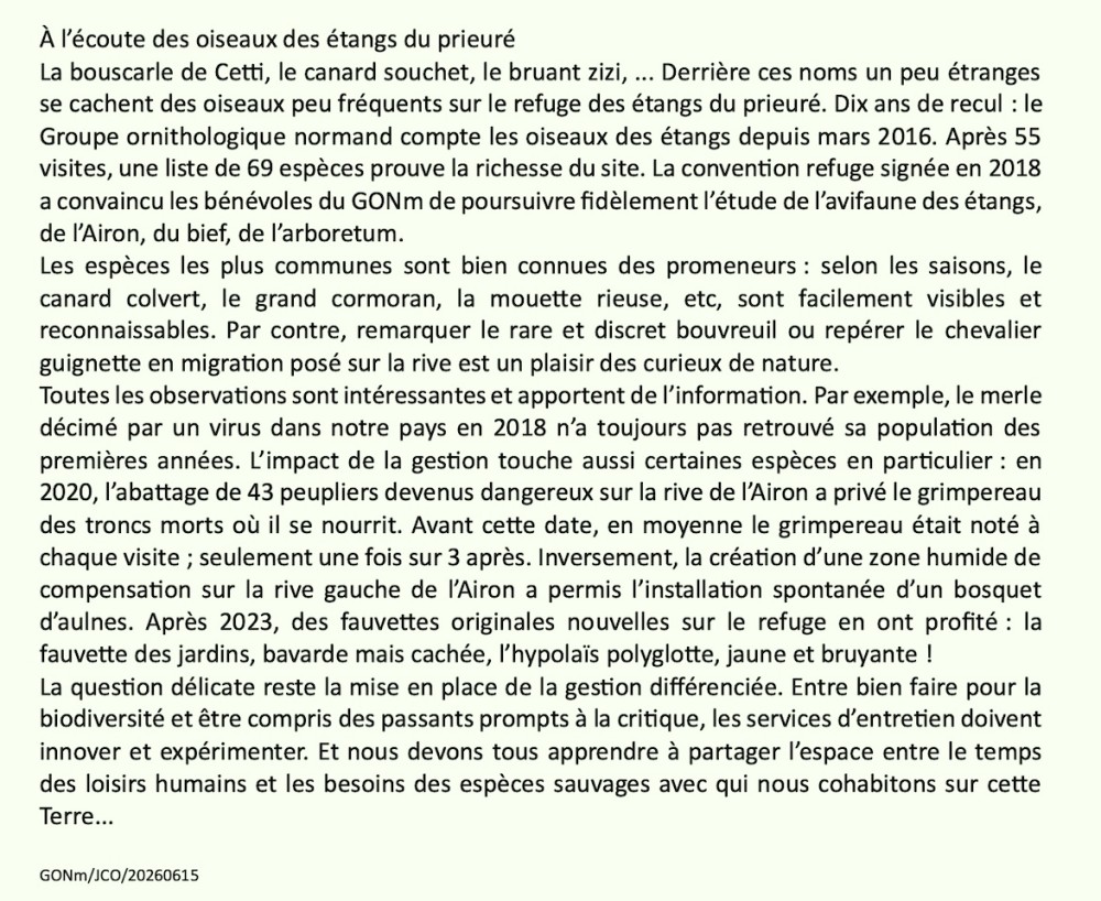 Texte communiqué à la presse