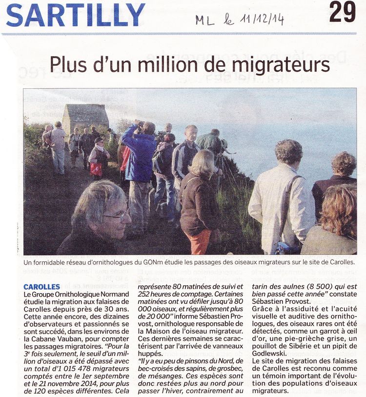 La Manche Libre, rubrique locale de Sartilly