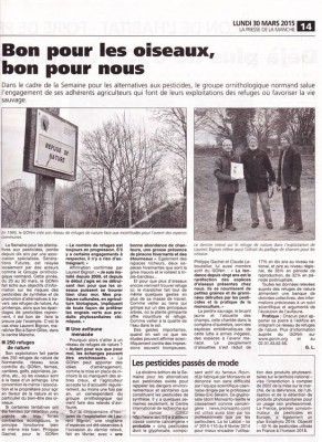 Presse de la Manche 30 mars 2015