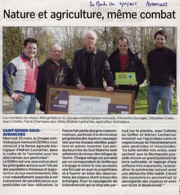 La Manche libre du 4 avril 2015
