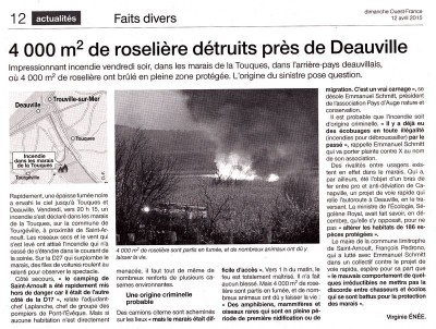 Ouest-France dimanche du 12 avril 2015