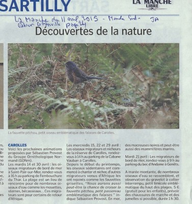 On peut regretter une fois encore que l'auteur de la photo (Sébastien Provost) ne soit pas cité, regrets encore plus vifs quand on connait la difficulté de viser la pitchou!!!