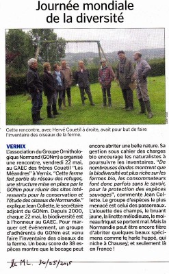 Manche Libre du 30/05/2015
