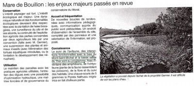 Des idées autour de la mare de la Bouillon. OF_07_07_2015