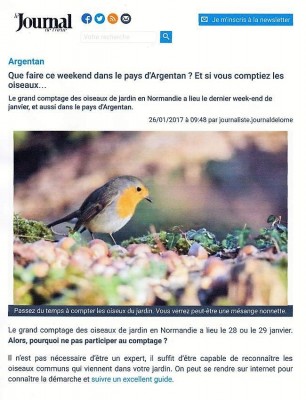 Journal de l'Orne numérique 26 janvier 2017