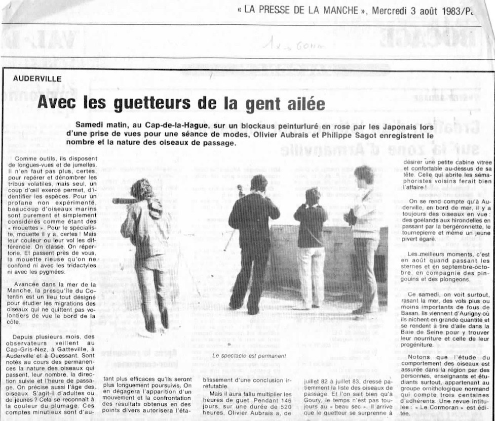 La Presse de la Manche, 3 août 1983