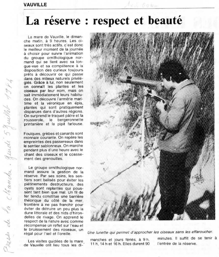 La Presse de la Manche, 5 juillet 1984