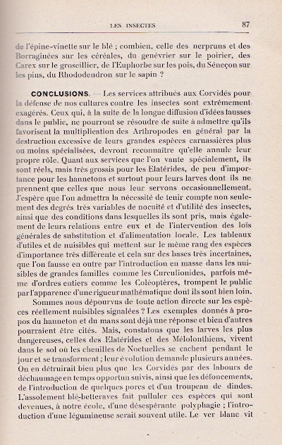 page 87, conclusion du chapitre général sur les insectes.
