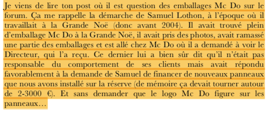 copie du message de Fabrice Gallien à J Collette en date du 7 janvier 2020