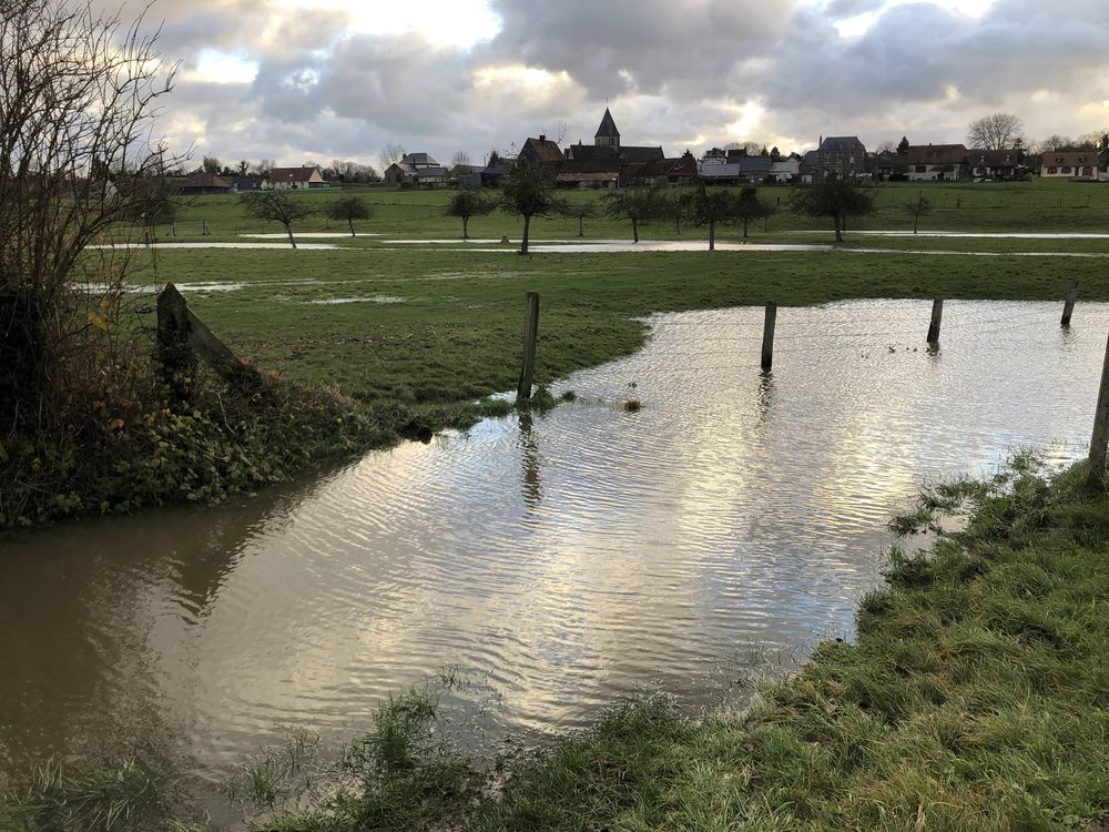 Crue à Quévriécourt (76)