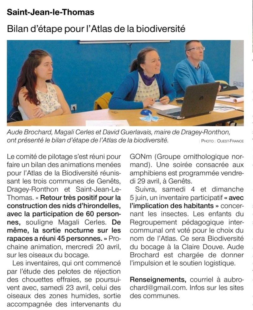 Dragey-Ronthon_OF_2022_04_14.jpg (381.31 Kio) Vu 4070 fois Ouest-France_2022_04_14