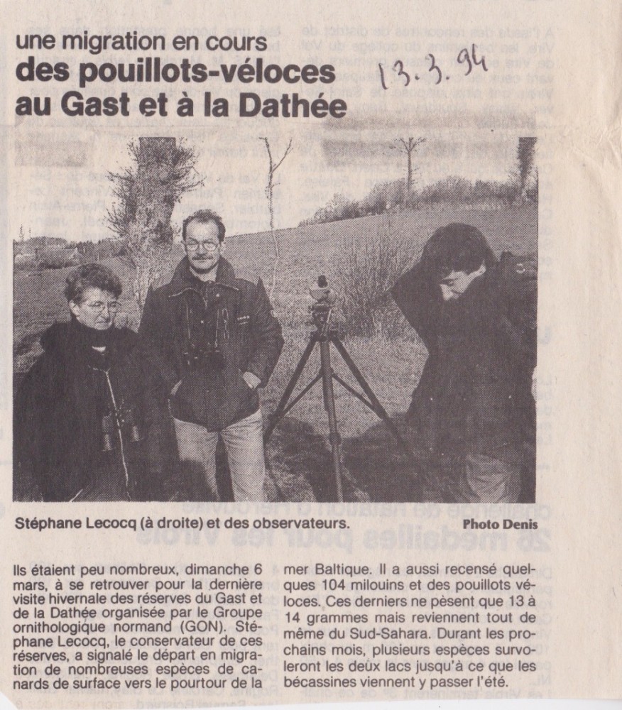 la Manche libre 13 mars 1994