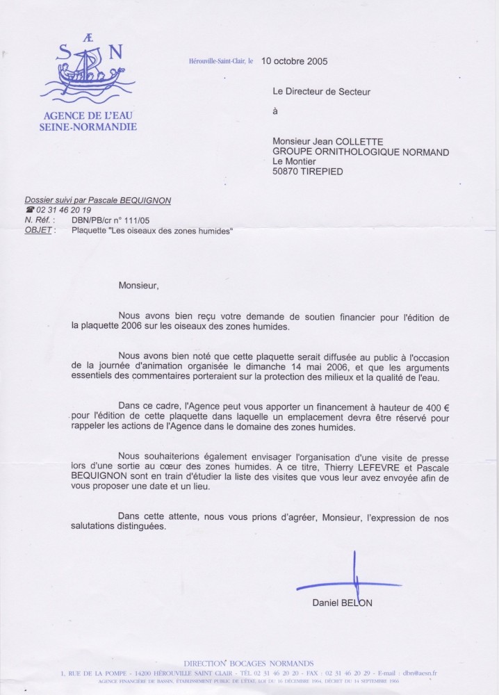 20051010-Participation AESN.jpeg (387.27 Kio) Vu 6457 fois Vu le sujet, l'Agence de l'eau Seine-Normandie est un gros contributeur.